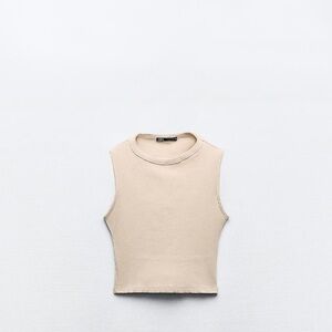 Rib washed effect crop top and pants set